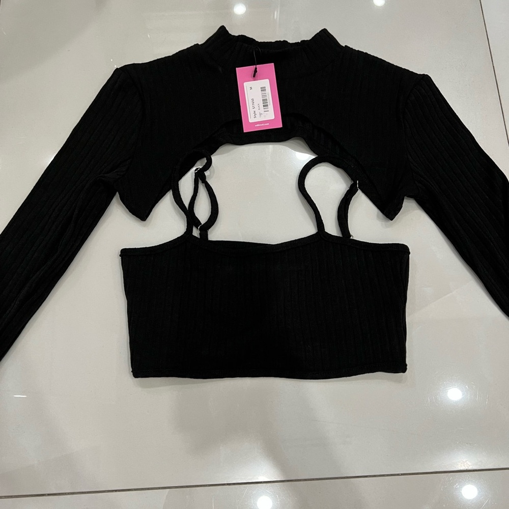 Edikted ASH RIBBED TWO-PIECE TOP